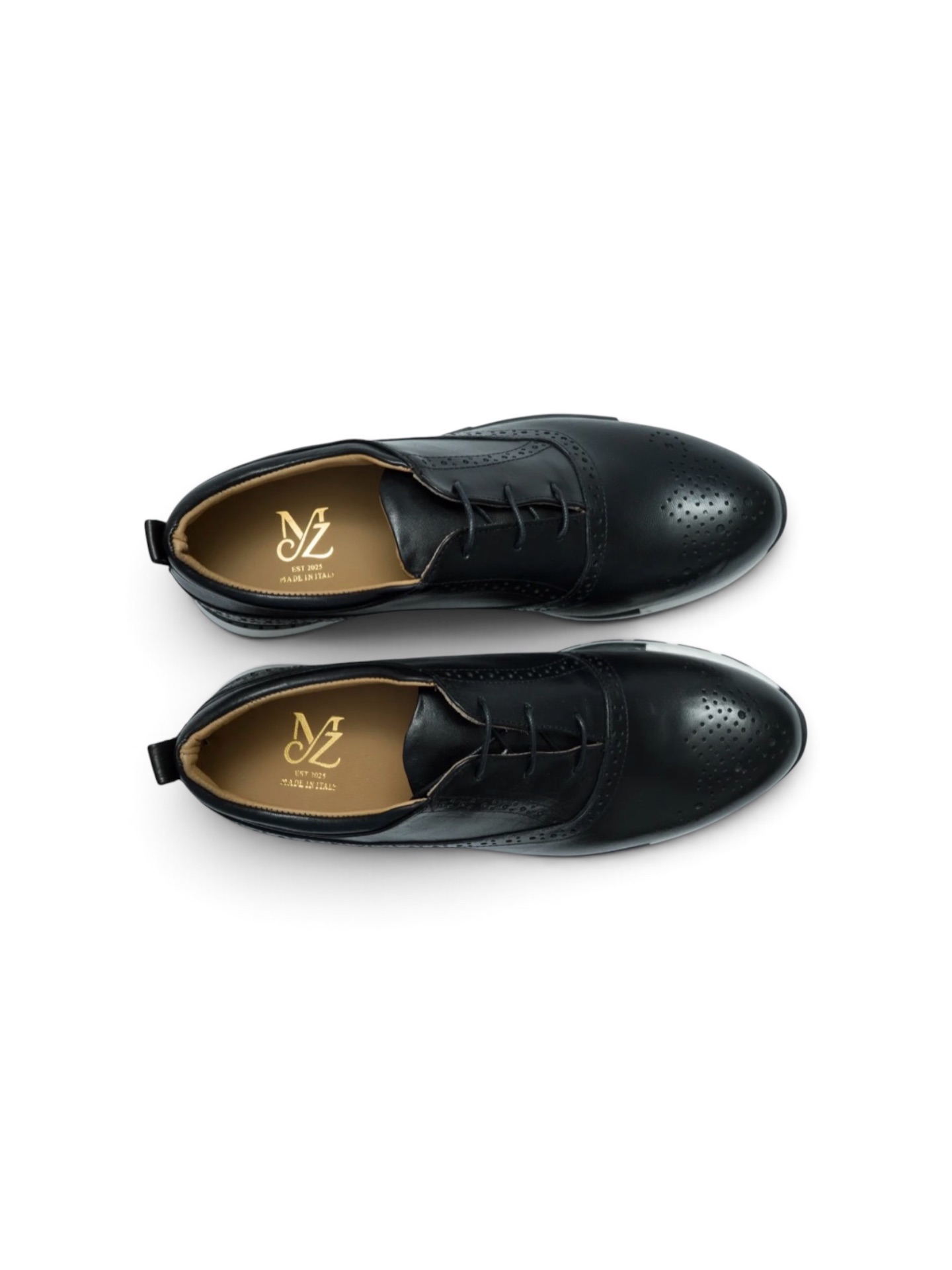Black Brogue Lace-Up with Contemporary Sole