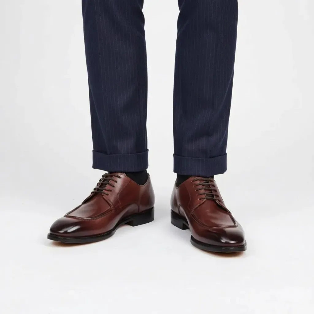 Mahogany Split Toe Derby