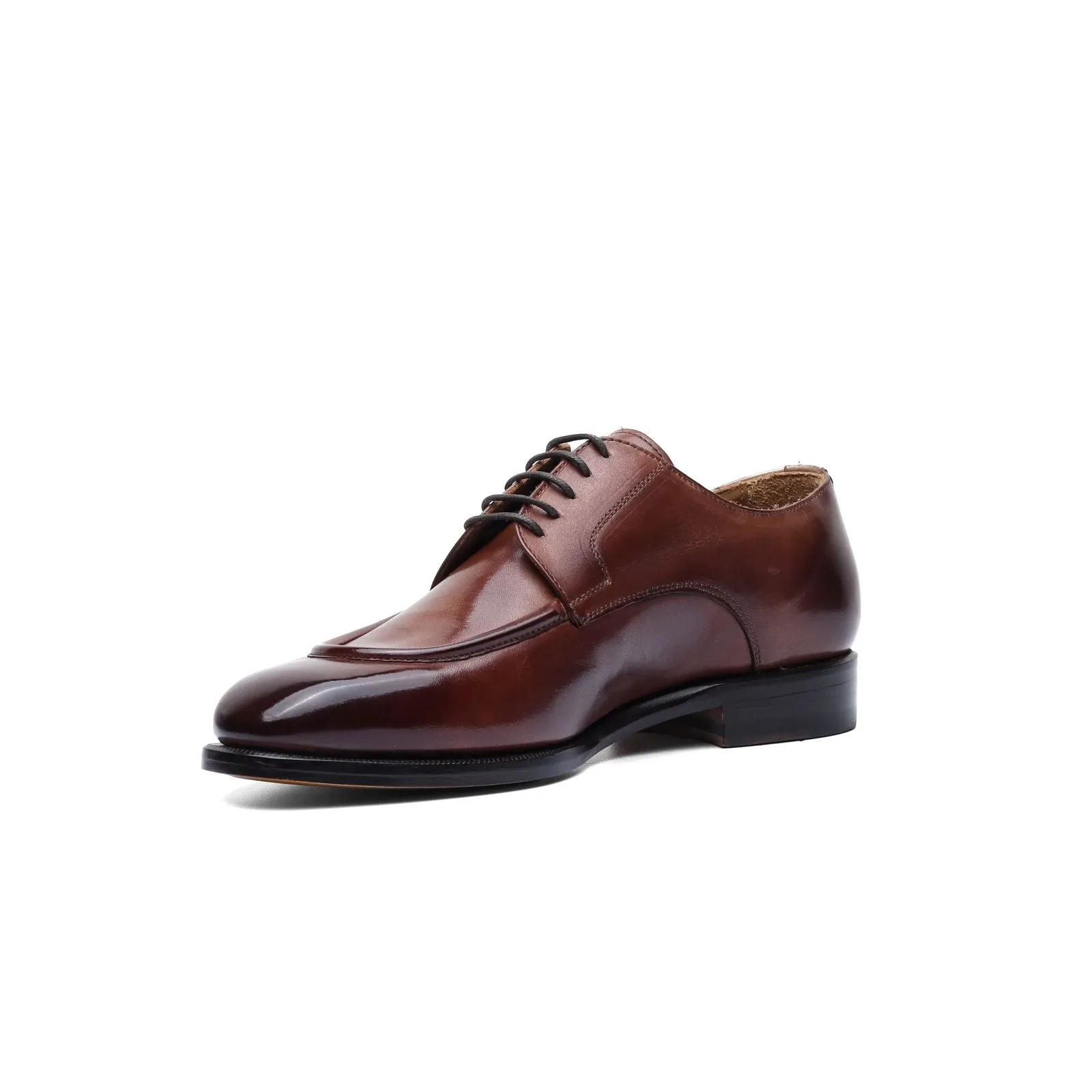 Mahogany Split Toe Derby