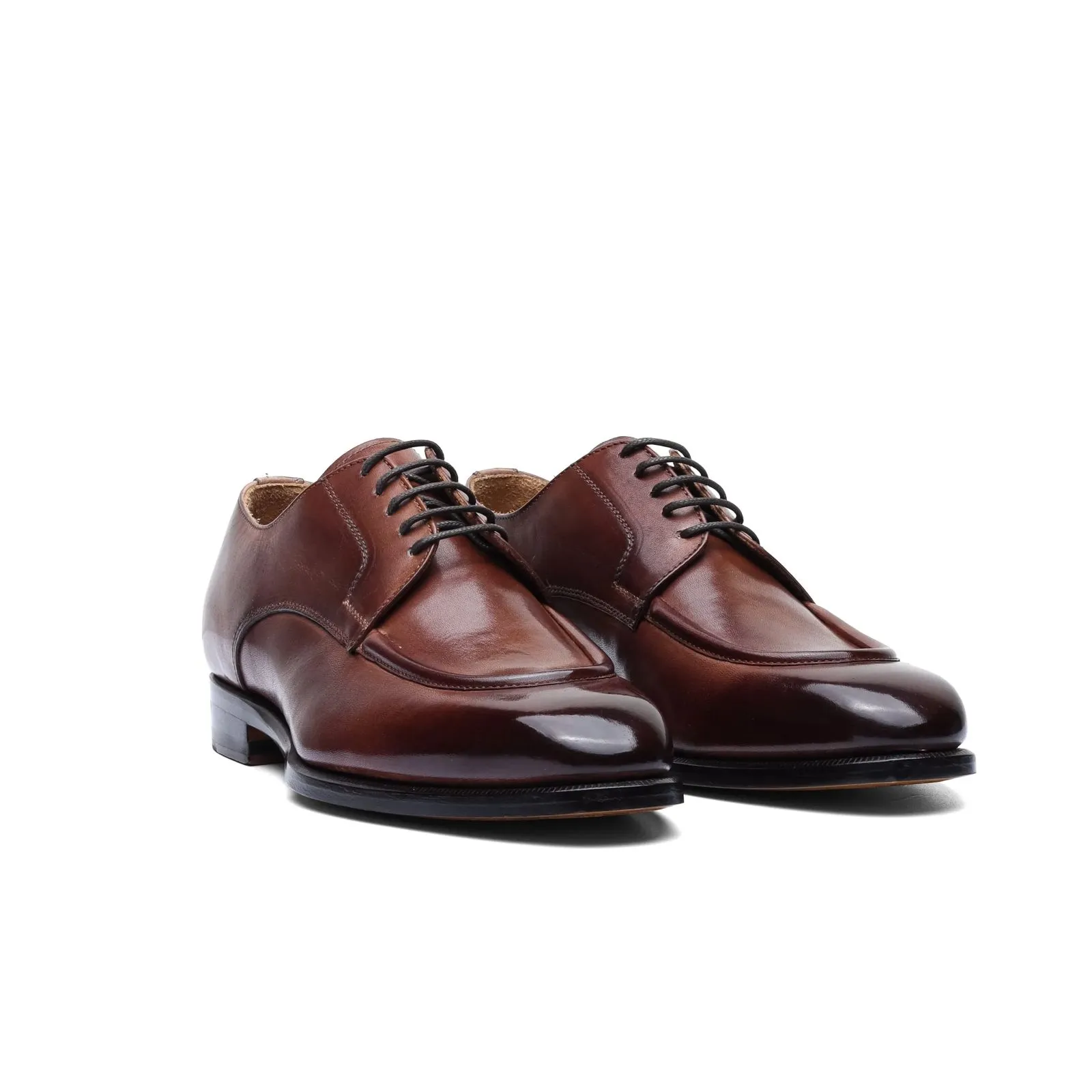 Mahogany Split Toe Derby