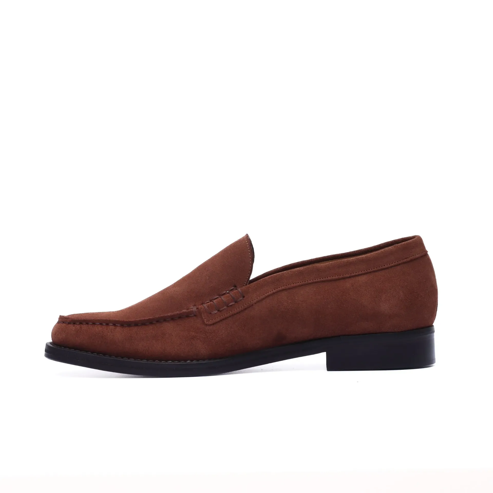 Brown Suede Venetian Loafers