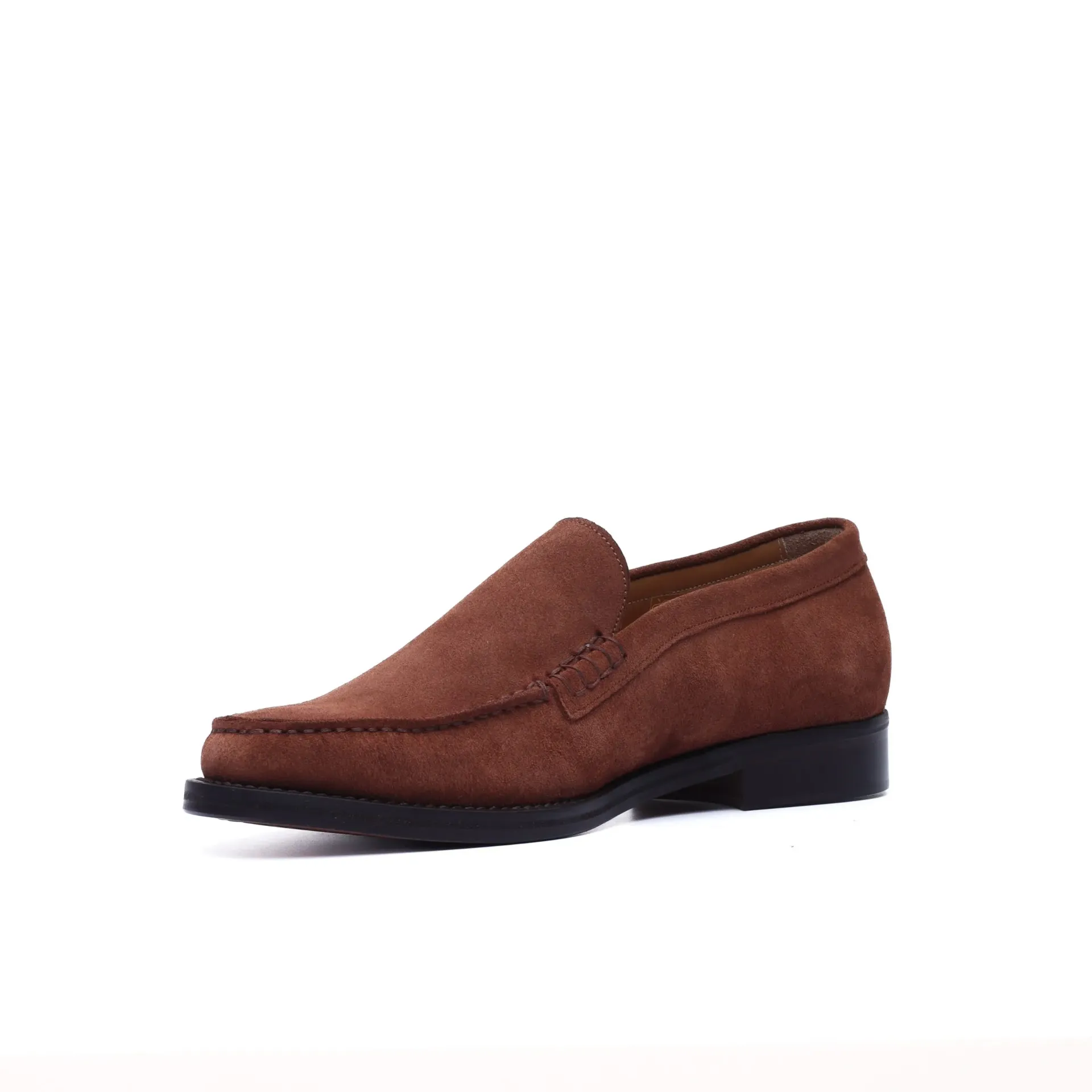 Brown Suede Venetian Loafers