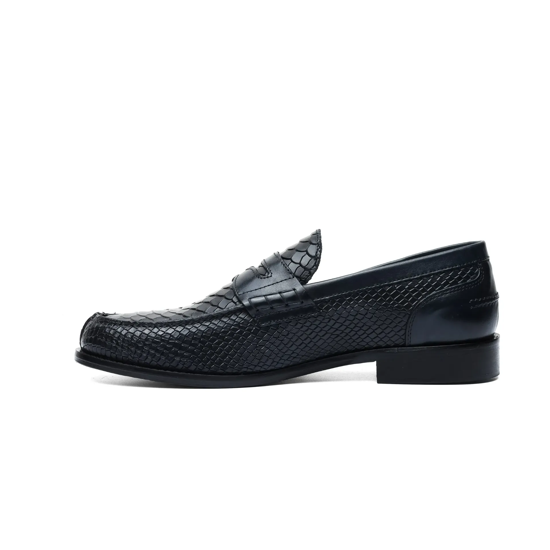 Svartir Penny Loafers