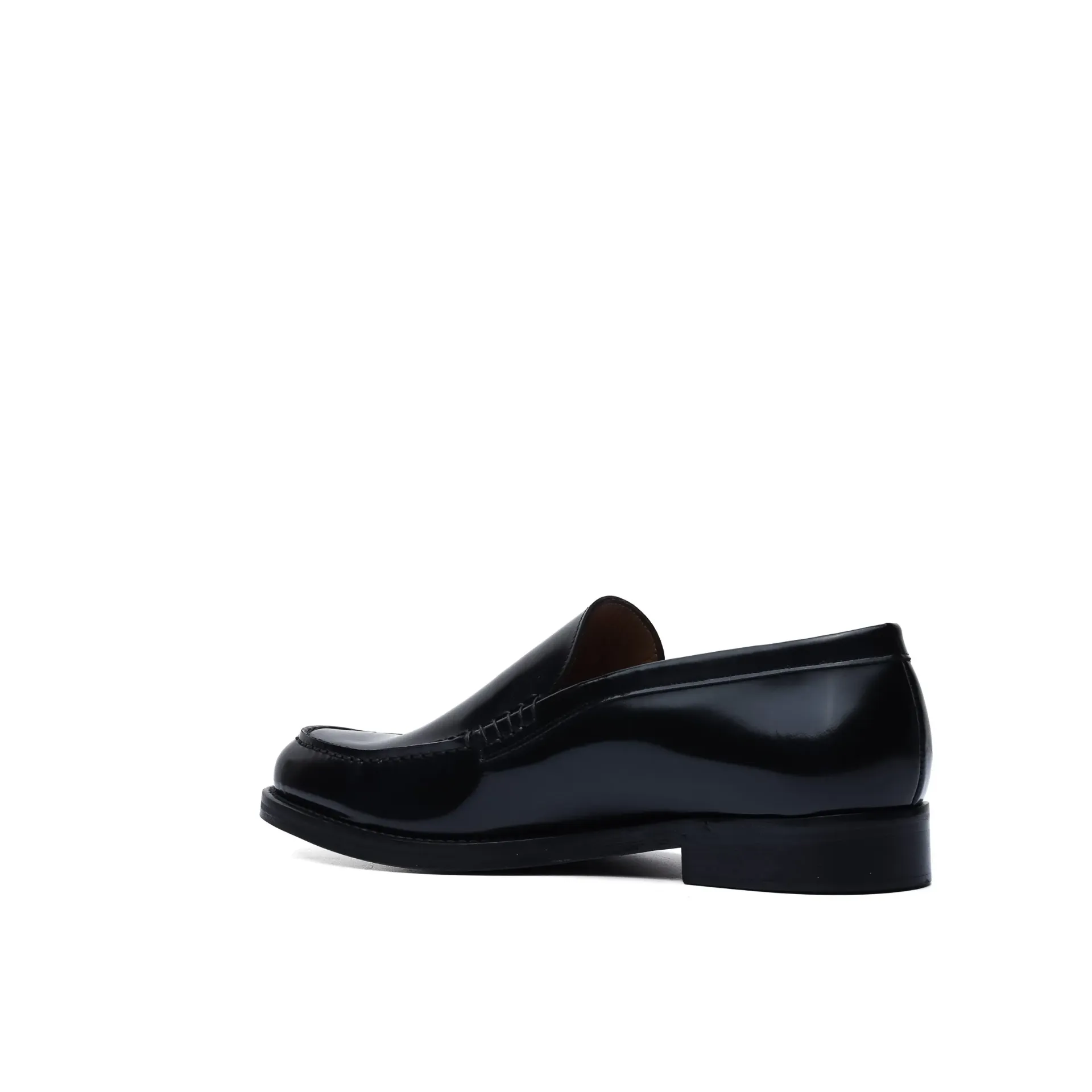 Black Leather Venetian Loafers – Handcrafted in Italy