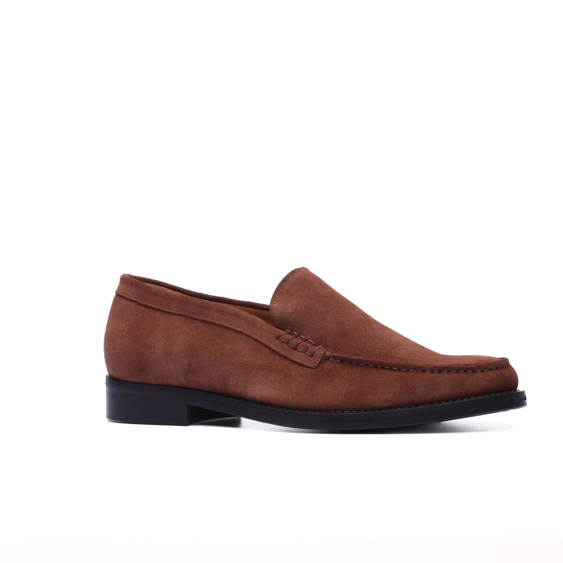 Brown Suede Venetian Loafers