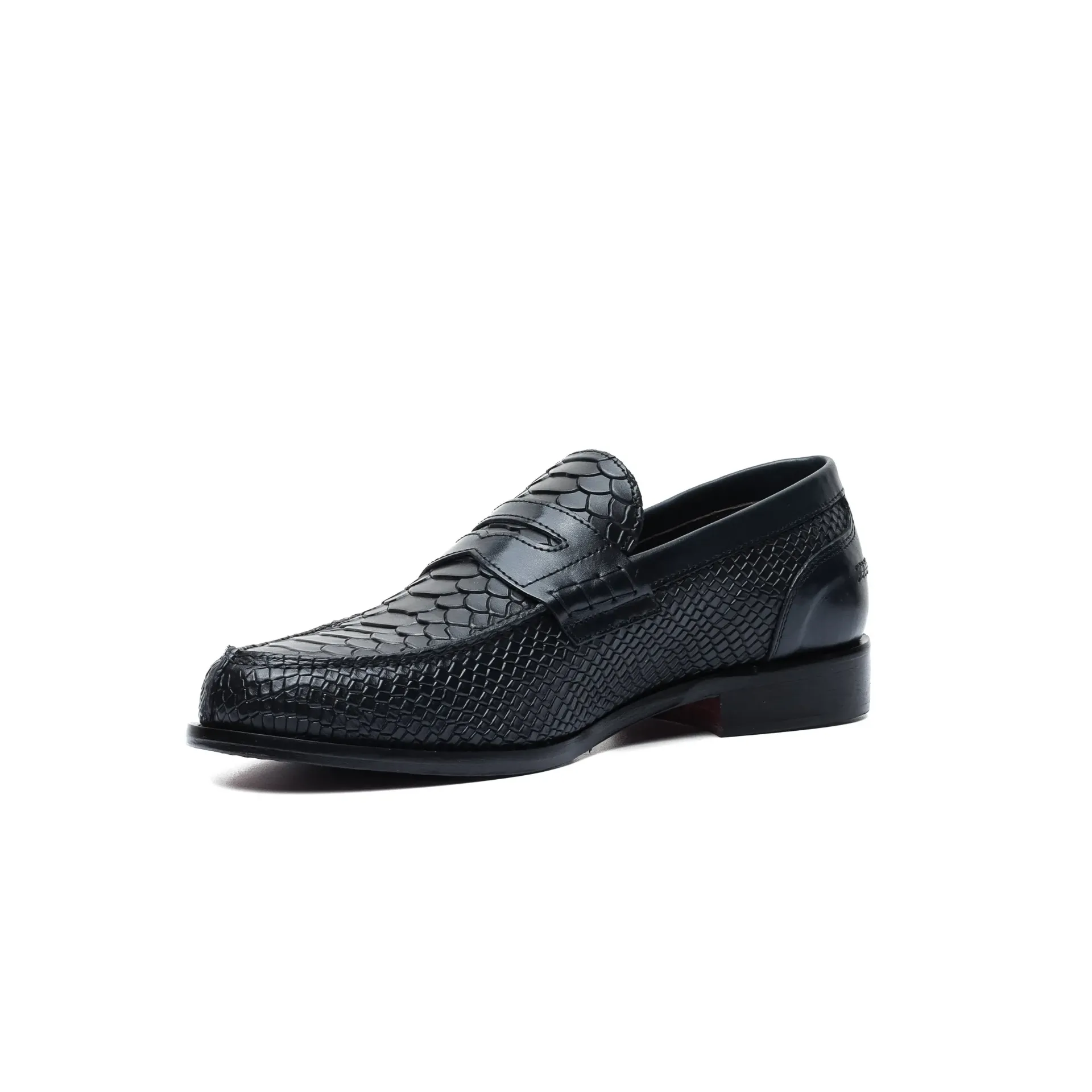Svartir Penny Loafers