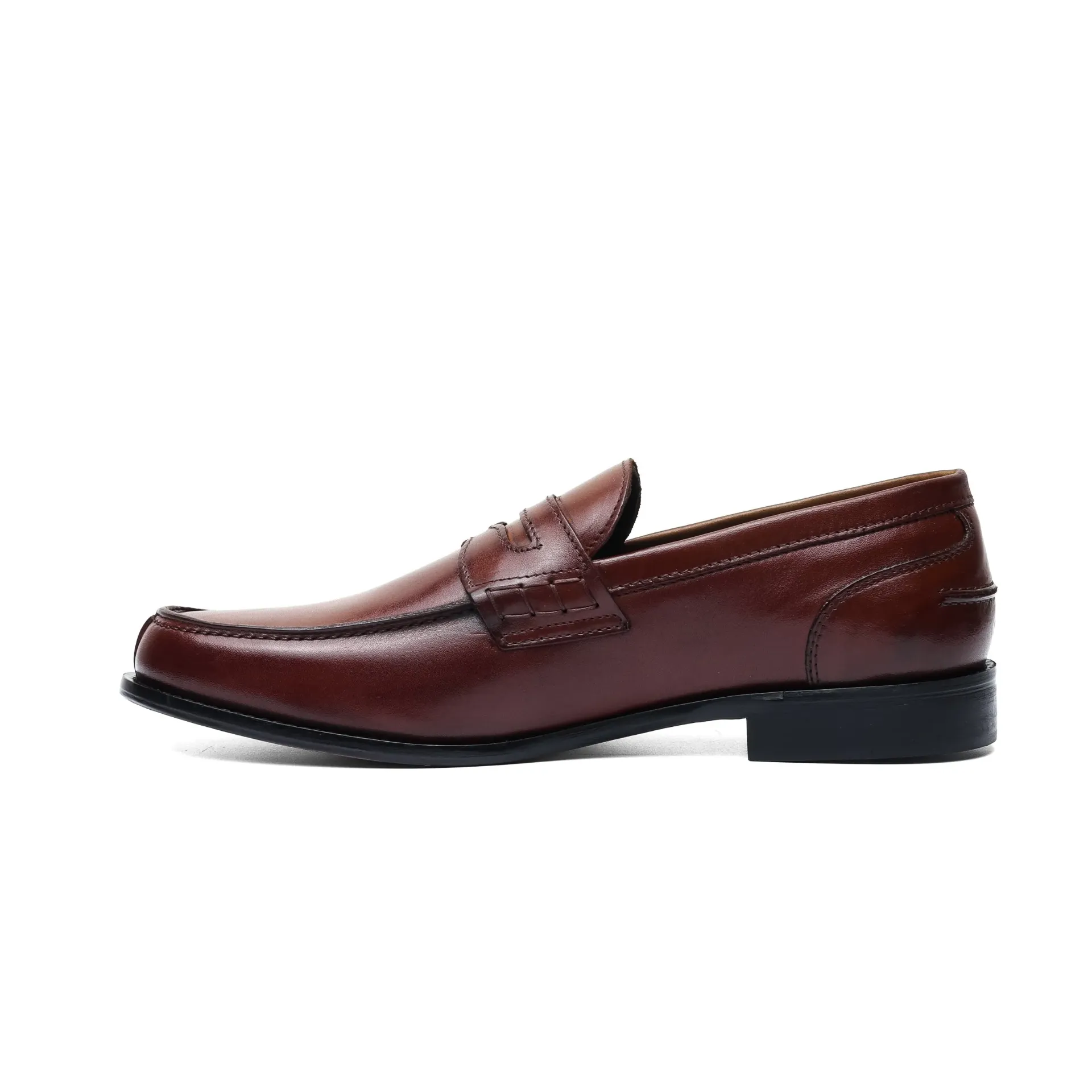 Brown Leather Penny Loafers