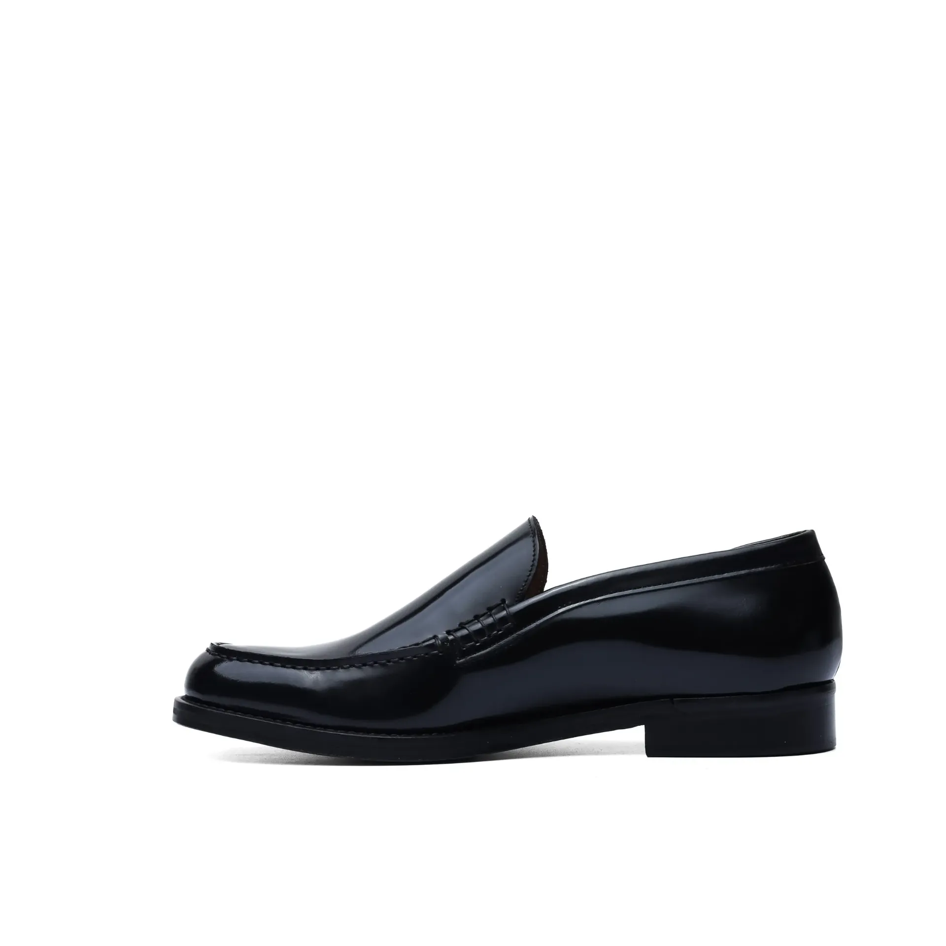 Black Leather Venetian Loafers – Handcrafted in Italy