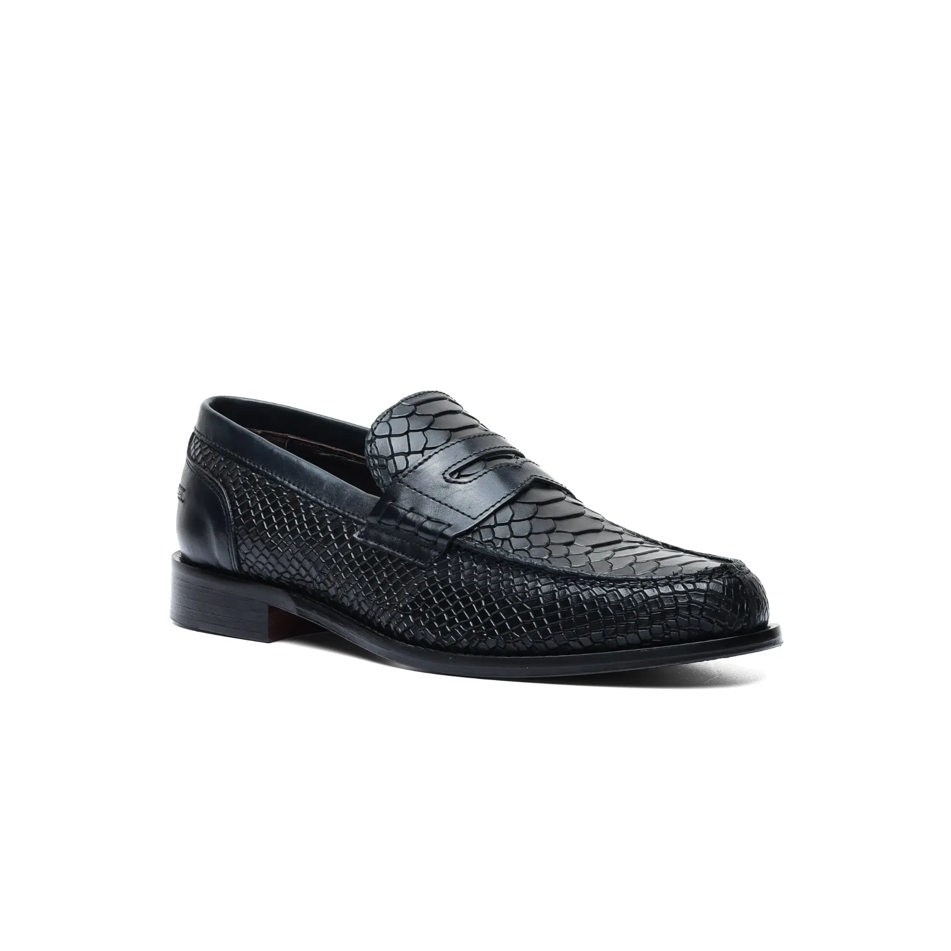 Svartir Penny Loafers