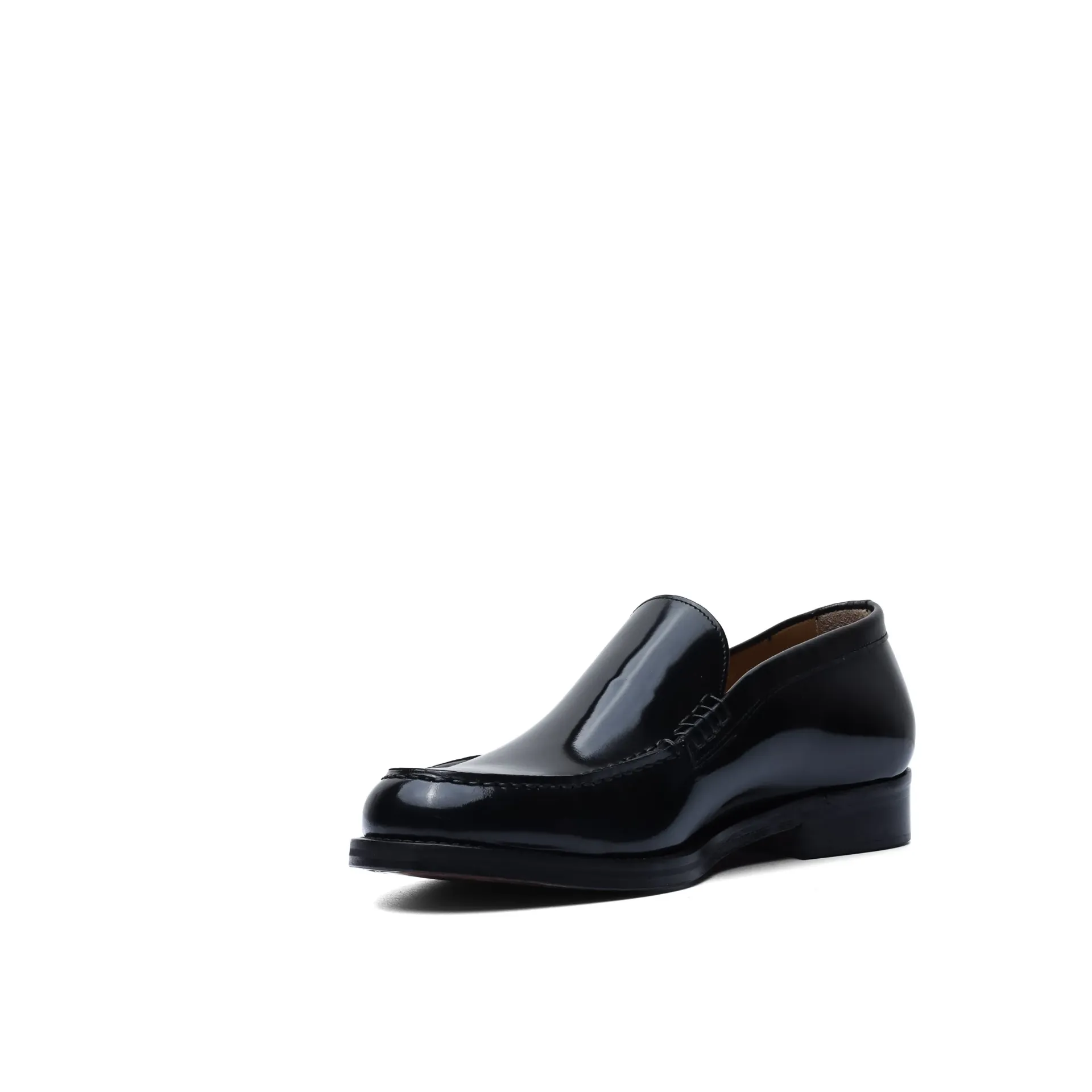 Black Leather Venetian Loafers – Handcrafted in Italy