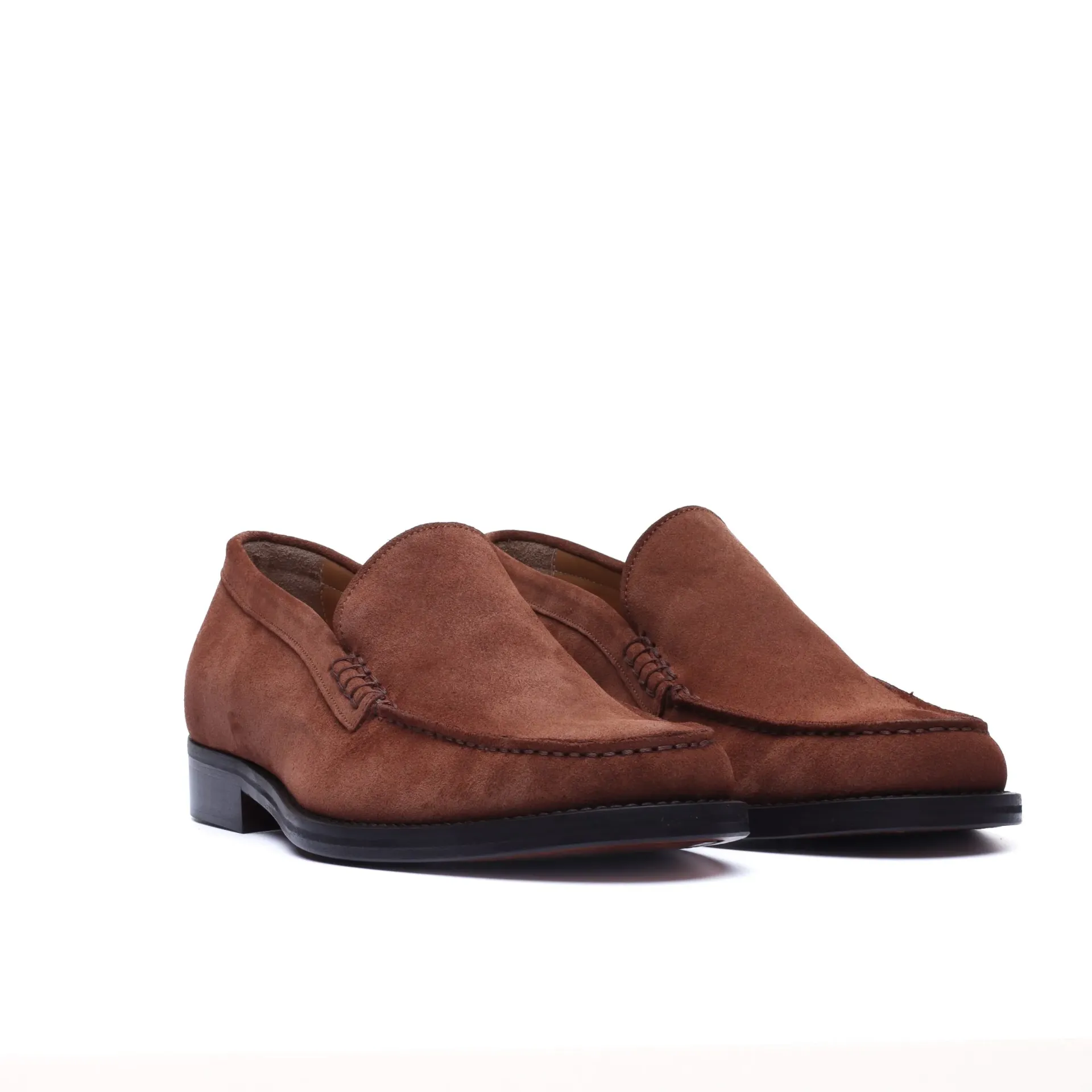 Brown Suede Venetian Loafers