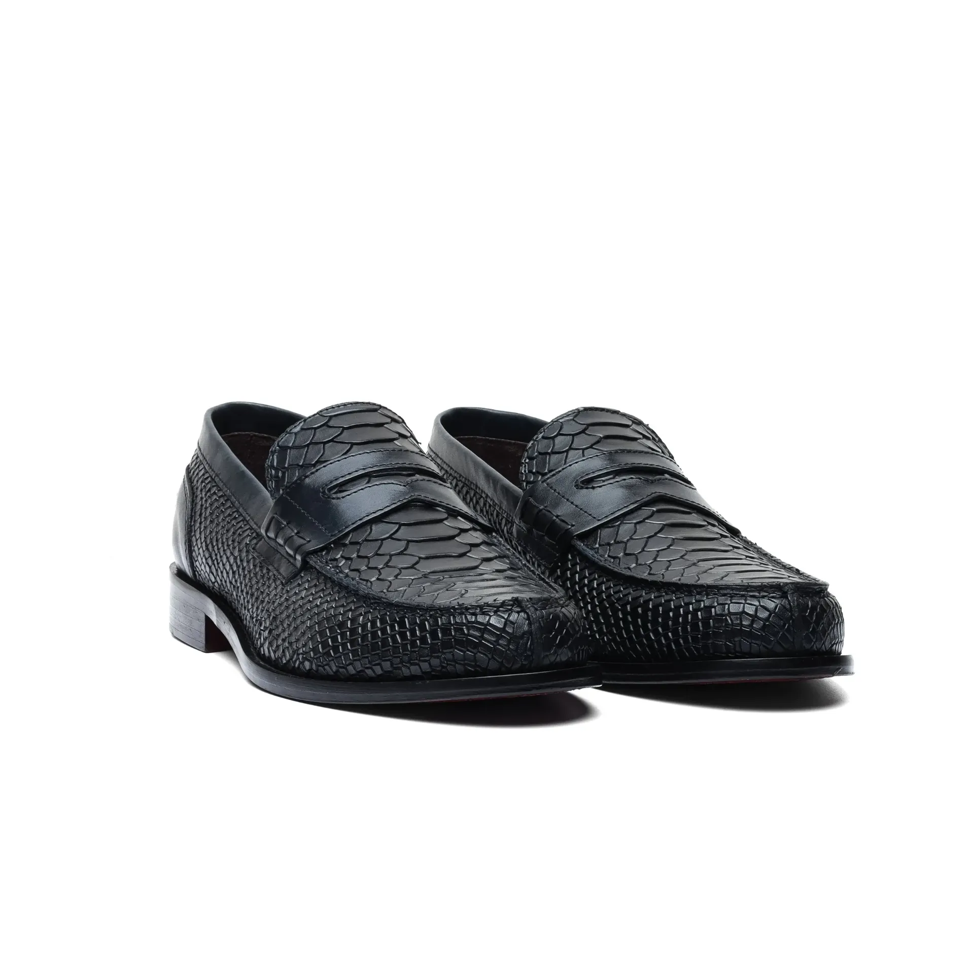 Svartir Penny Loafers