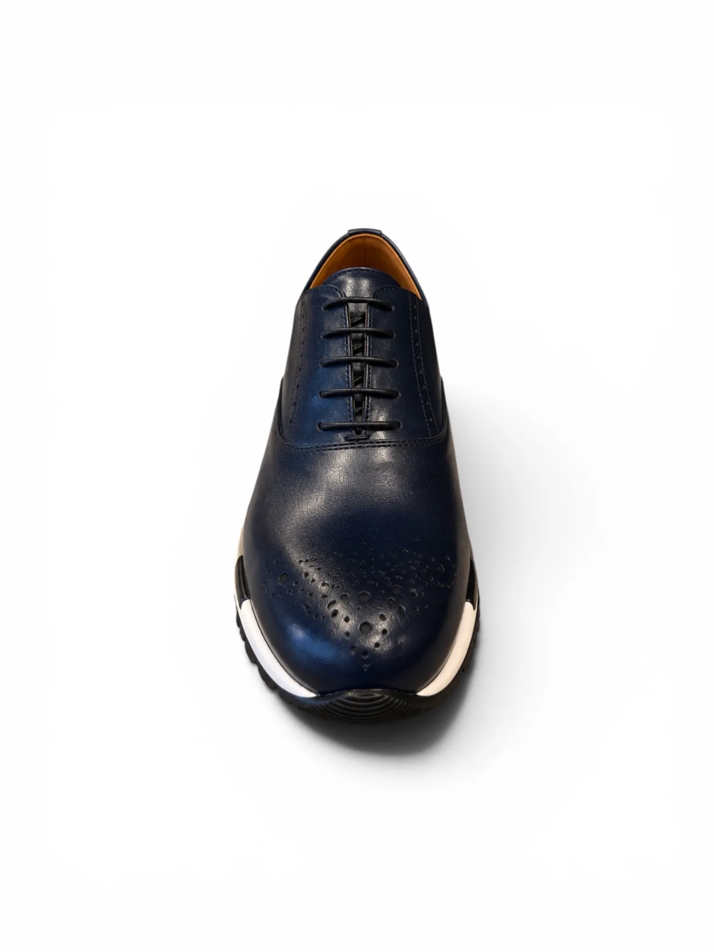 Classic Navy Leather Derby Sneaker