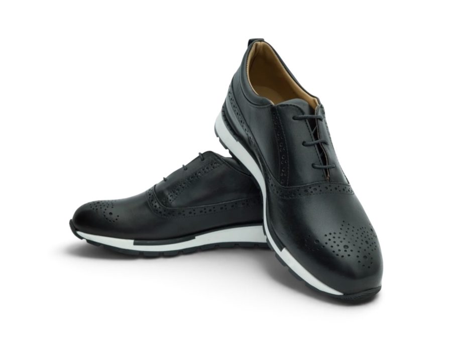Black Brogue Lace-Up with Contemporary Sole