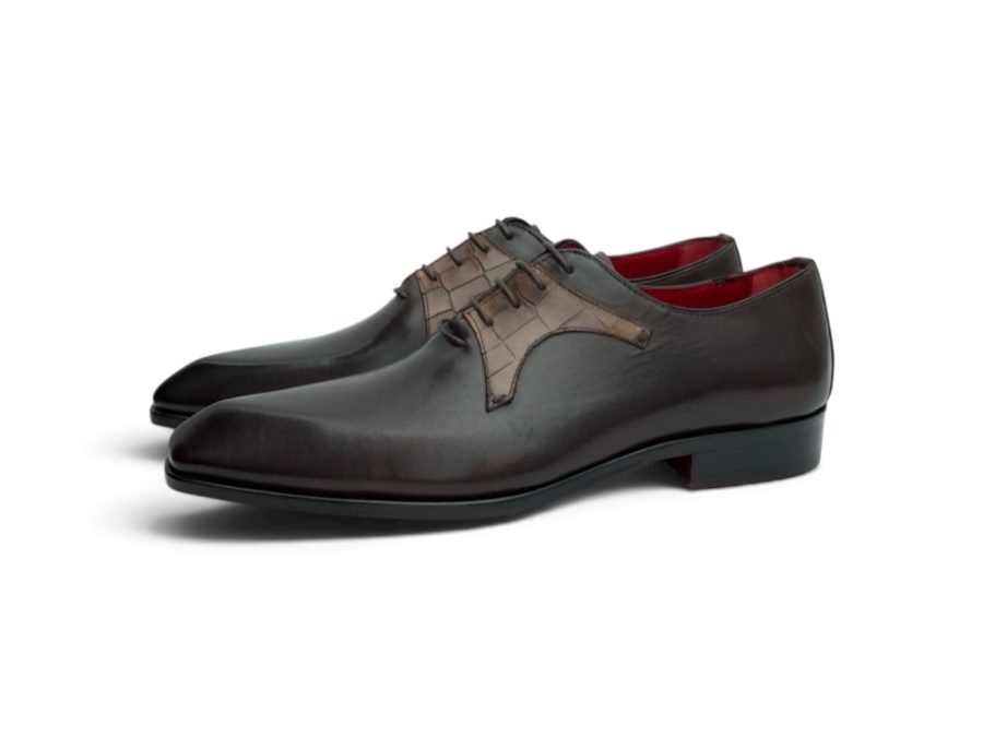 Oxford with Cocco Mask – Dark Brown and Taupe