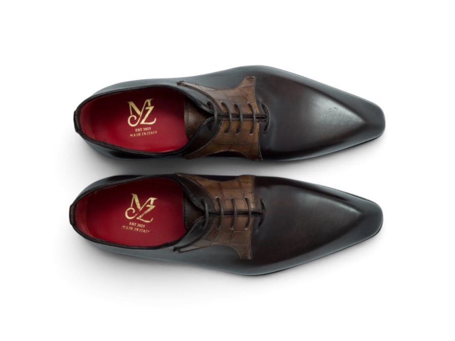 Oxford with Cocco Mask – Dark Brown and Taupe