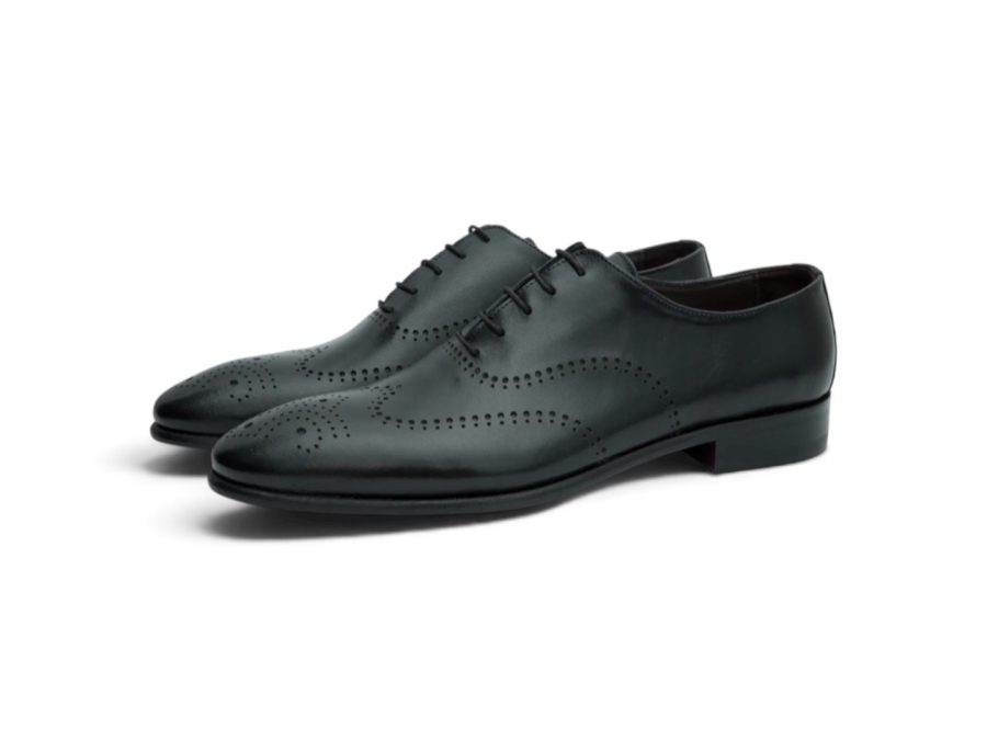 Oxford Black with Brogue Design
