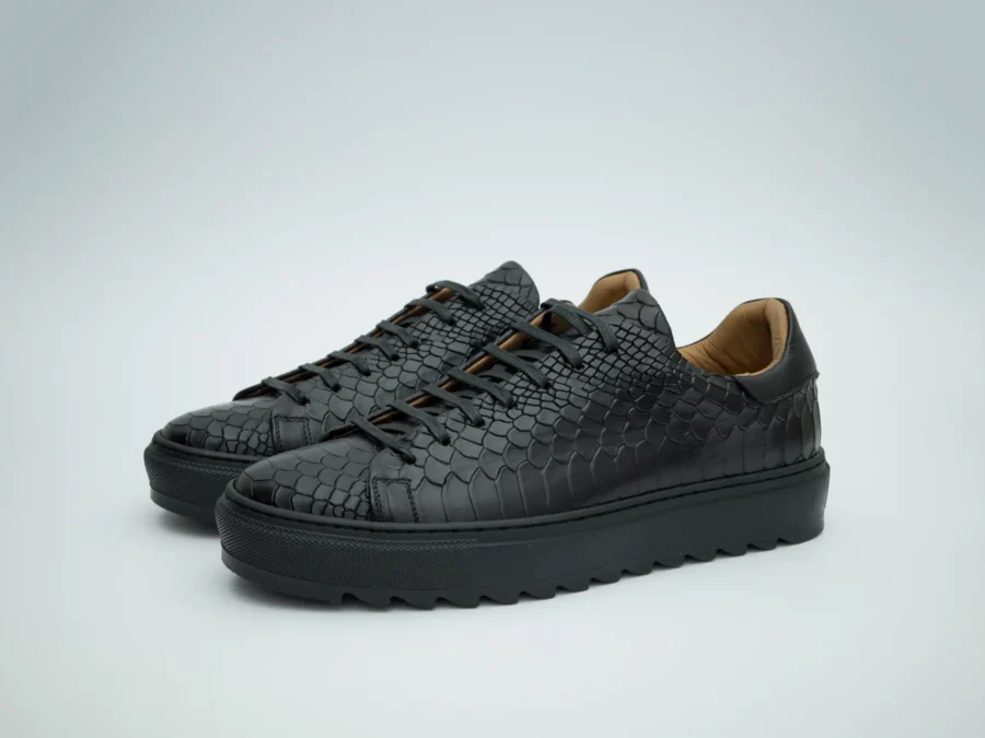 Low Sneakers Black Shark Sole