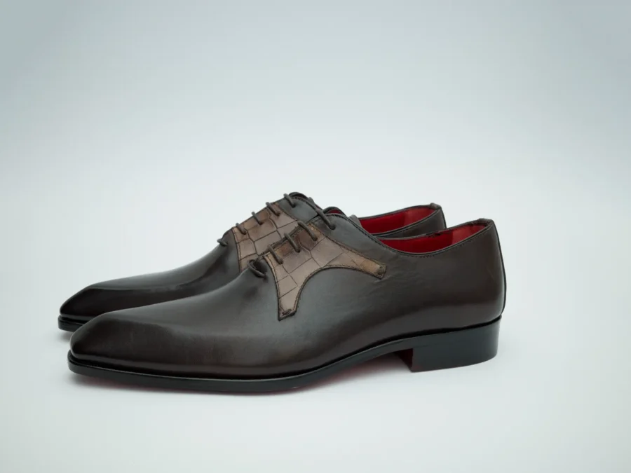 Oxford with Cocco Mask – Dark Brown and Taupe