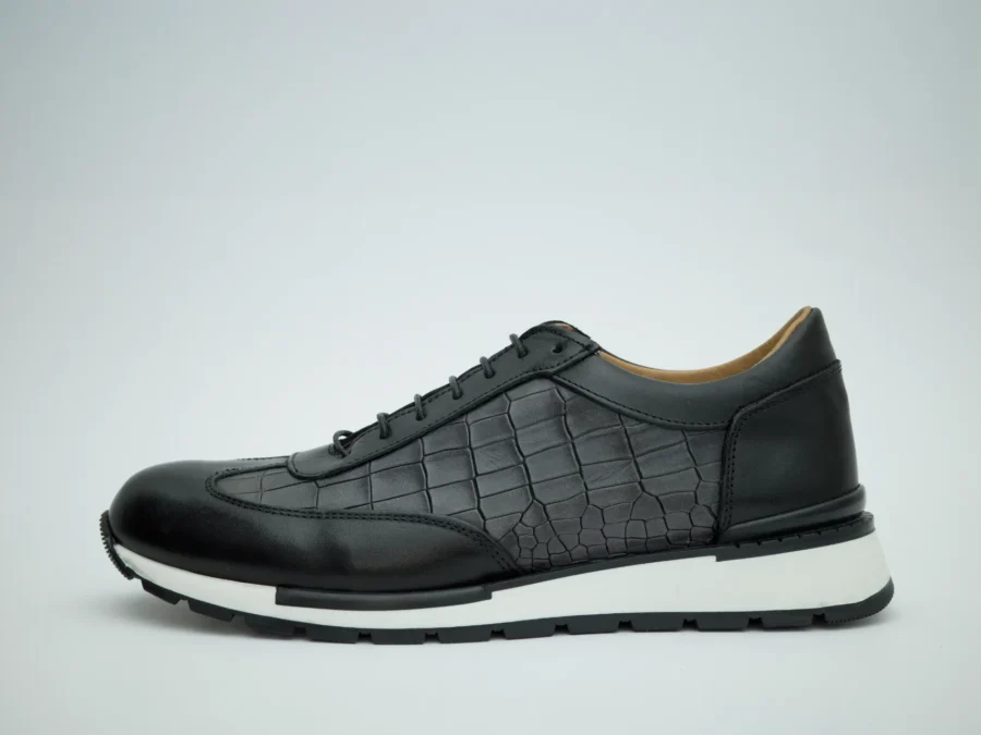 Made in Italy handcrafted lace-up shoes featuring a refined hybrid design that blends classic elegance with modern comfort.