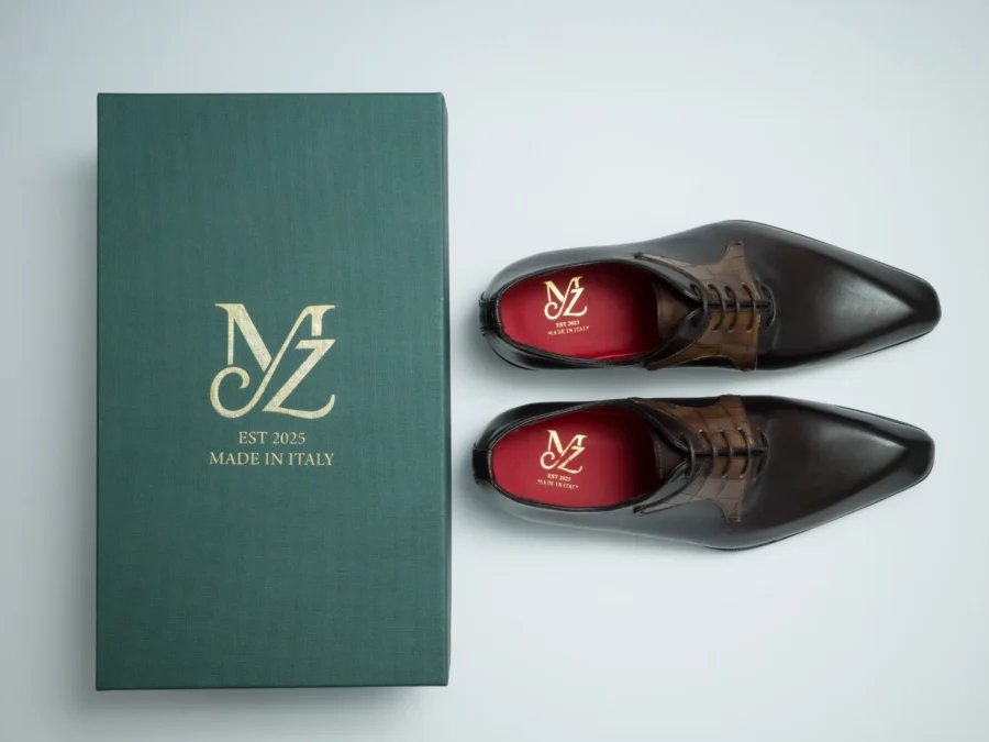 Oxford with Cocco Mask – Dark Brown and Taupe