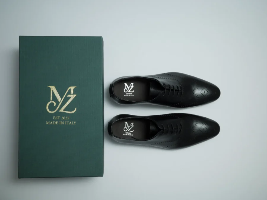 Oxford Black with Brogue Design