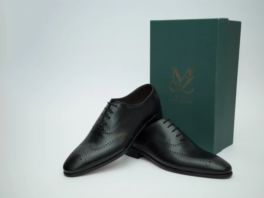 Oxford Black with Brogue Design