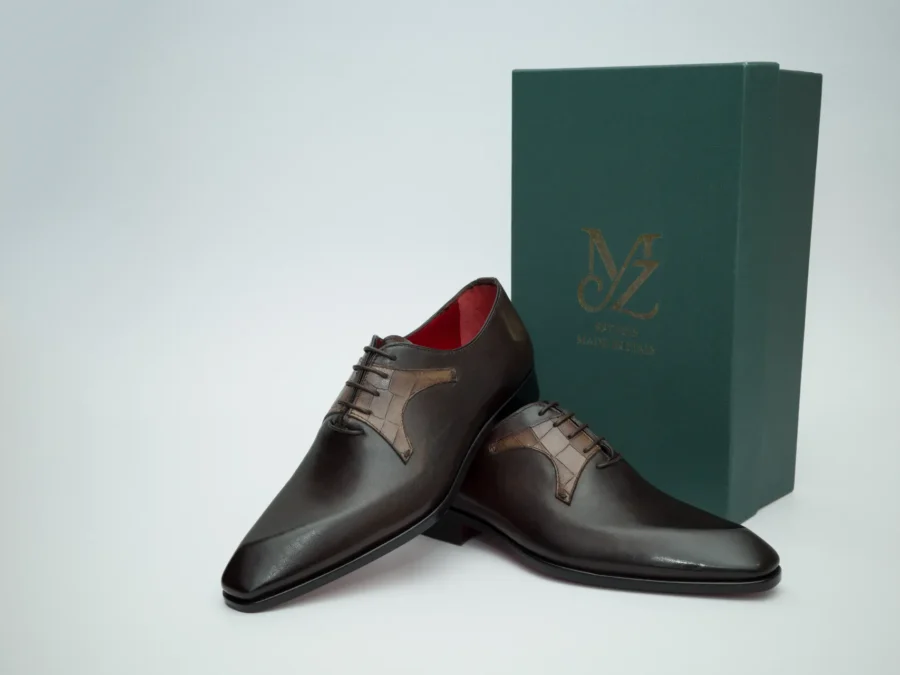 Oxford with Cocco Mask – Dark Brown and Taupe