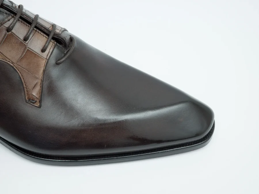 Oxford with Cocco Mask – Dark Brown and Taupe