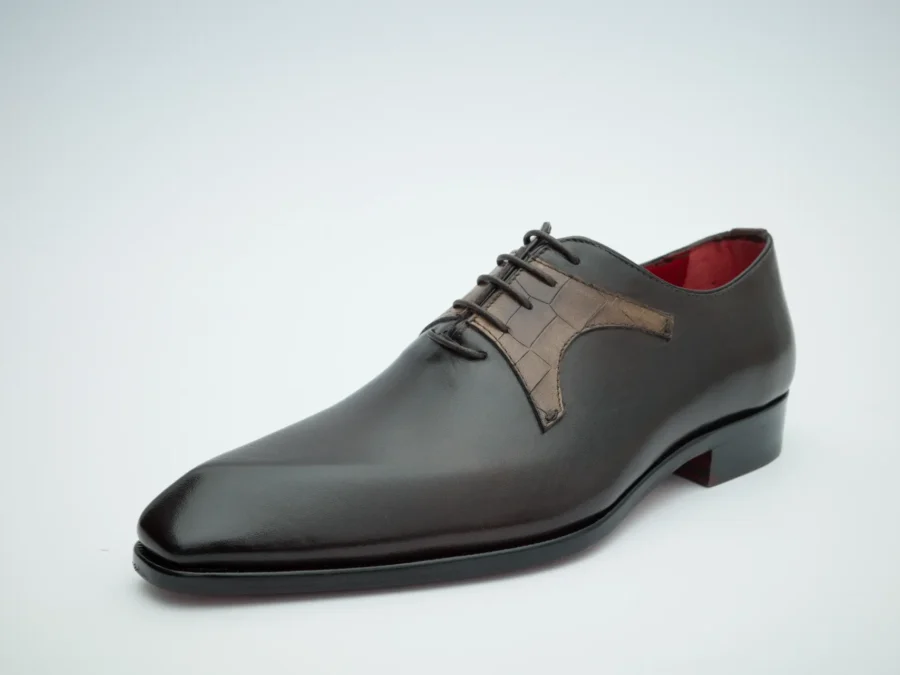 Oxford with Cocco Mask – Dark Brown and Taupe