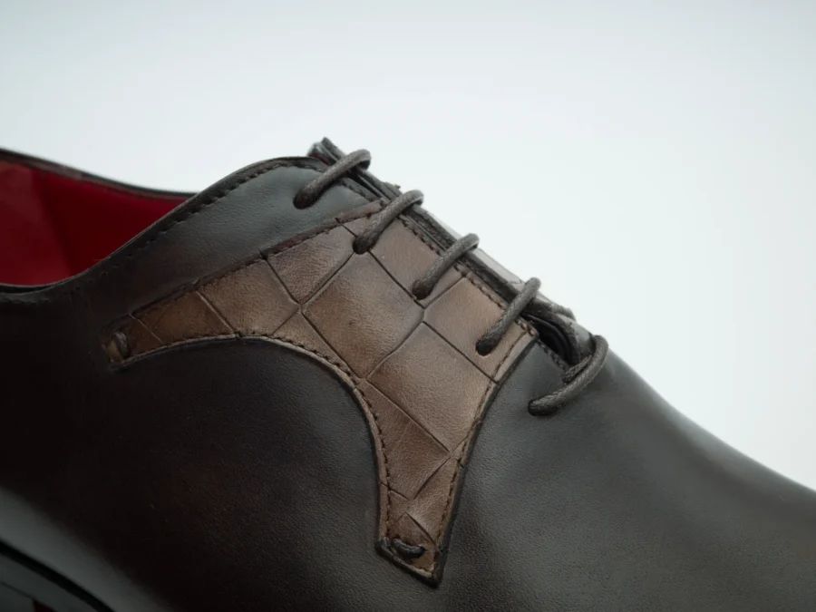 Oxford with Cocco Mask – Dark Brown and Taupe