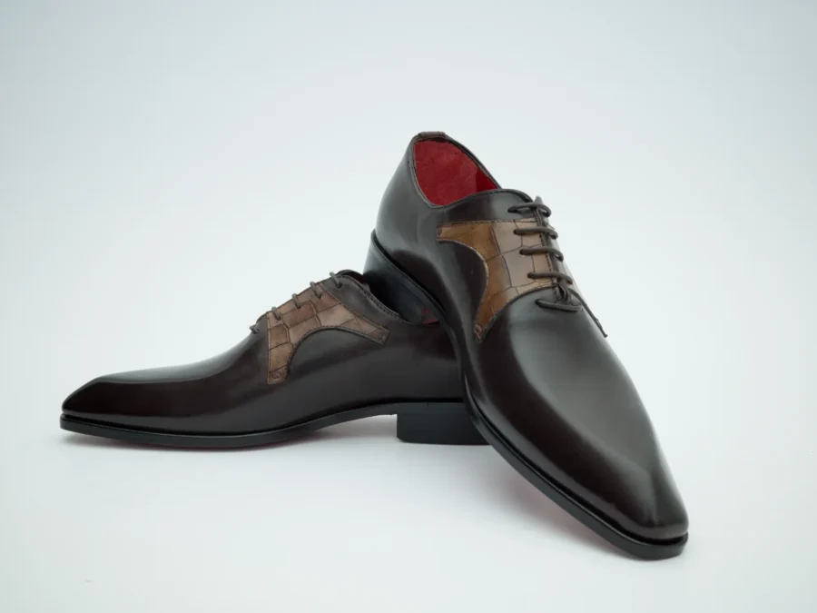 Oxford with Cocco Mask – Dark Brown and Taupe