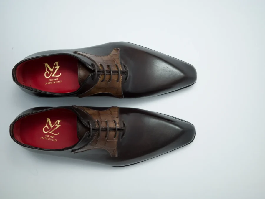 Oxford with Cocco Mask – Dark Brown and Taupe