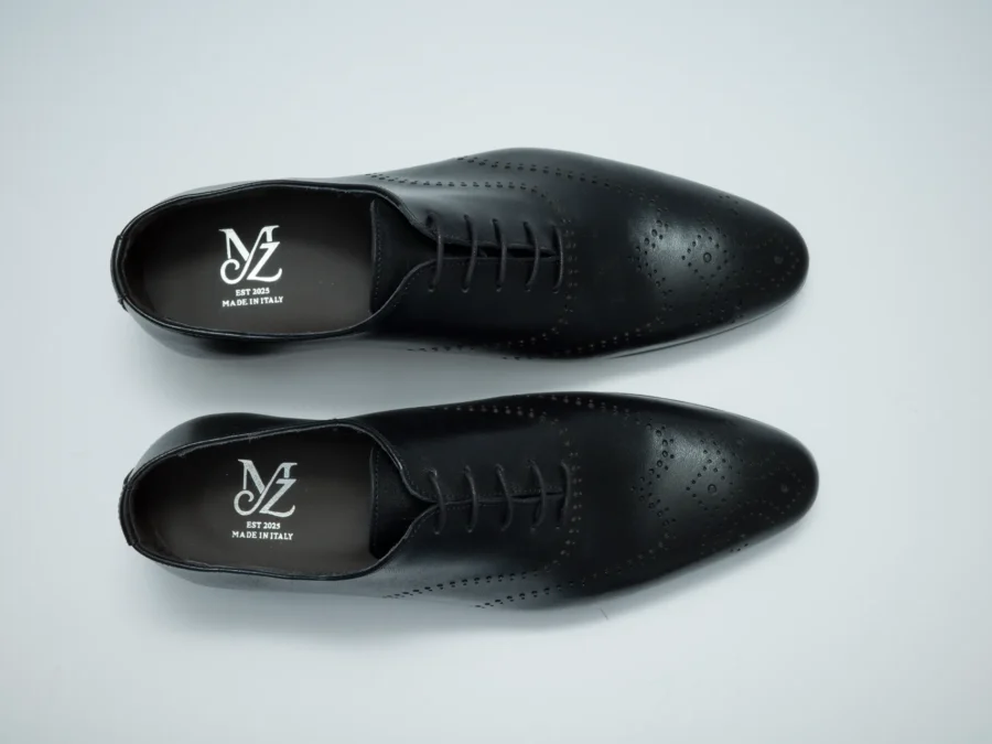 Oxford Black with Brogue Design