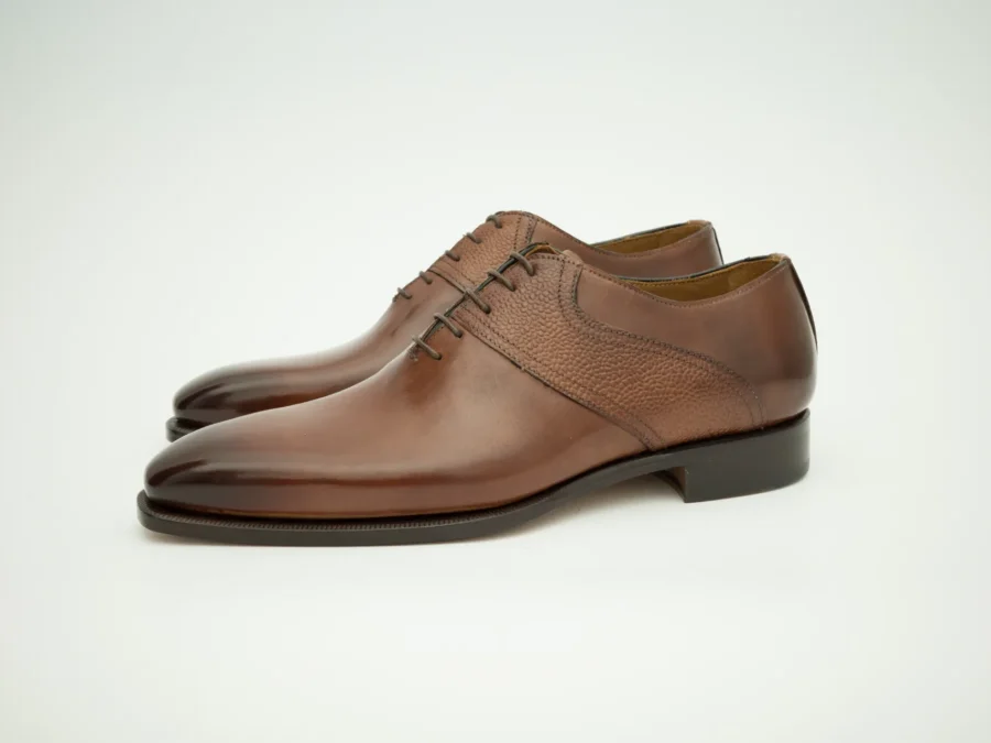 Derby in Brown Leather with Details