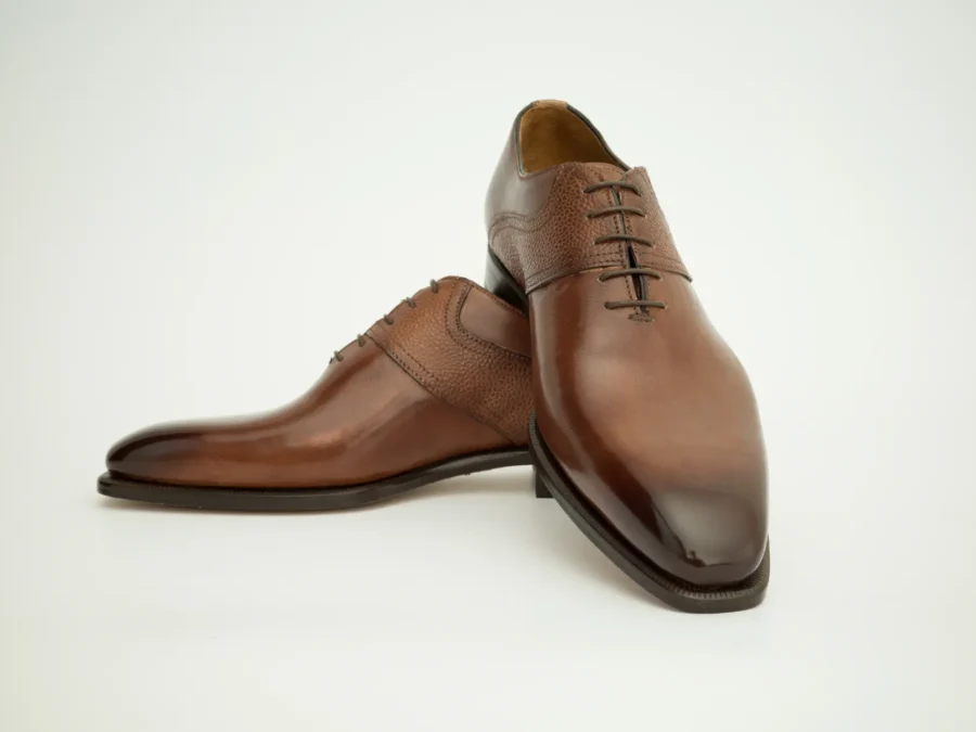 Derby in Brown Leather with Details