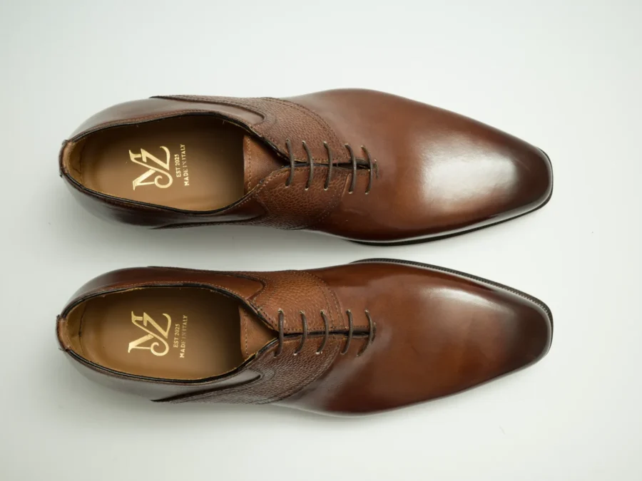 Derby in Brown Leather with Details