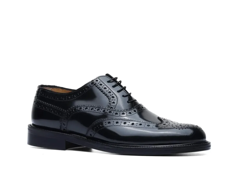 Oxford in Brushed Leather Black