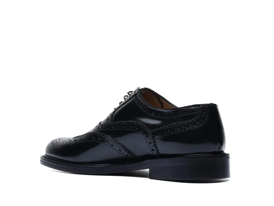 Oxford in Brushed Leather Black