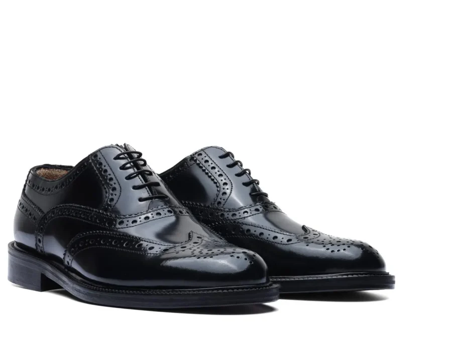 Oxford in Brushed Leather Black