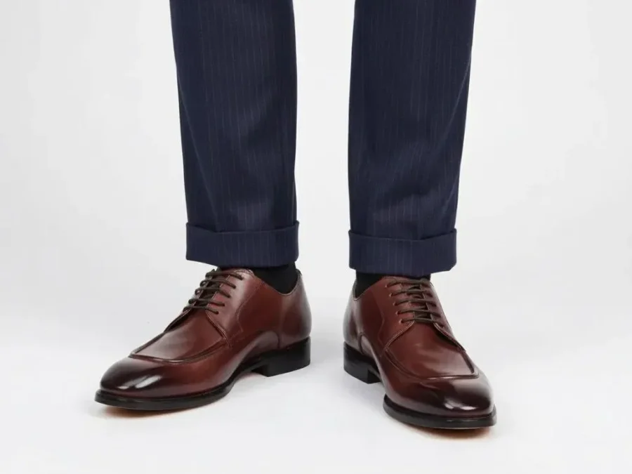 Derby in Brown Leather