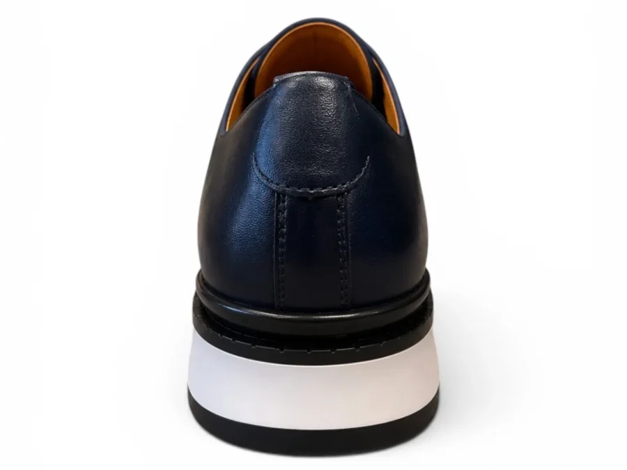 Classic Navy Leather Derby Sneaker