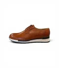 Croc Embossed Leather Sneakers
